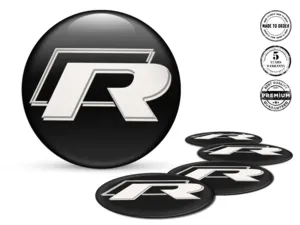 Hub Cap Sticker Design Resin Dome Labels